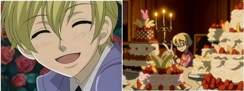 Tamaki with his obsession for commoners and Honey with his obsession for cakes and his Usa-Chan.