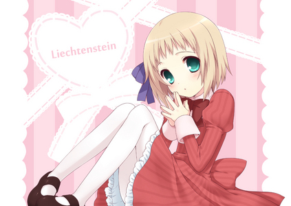  my lil sis would have to be Liechtenstein from Hetalia. shes so cute and sweet.