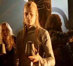 I have to say Legolas, he got me in the drinking game with gimli when he said....
"My hands are tingling, I think this is Effecting me"