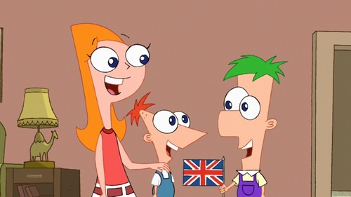  candace, phineas and ferb when they were young.