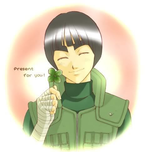  Rock Lee! >w< (The first thing that came to my mind.. XD)