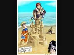  Just Gaara being awesome at the beach.