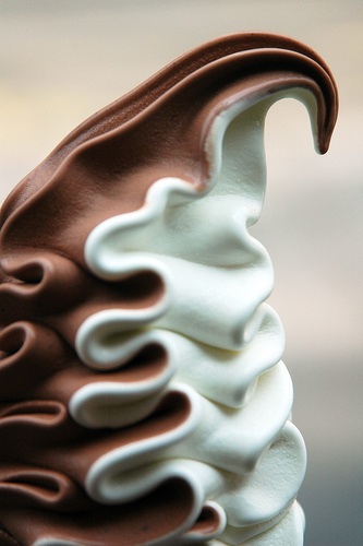 Chocolate vanilla swirl, please. 