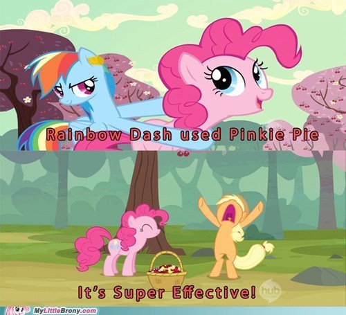  I will use arco iris Dash! And She will use Pinkie Pie! >:D