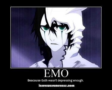  Ths is a real emo character Ulquiorra