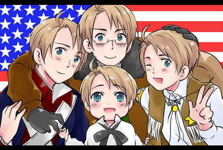  AMERICA!~ EEEEEEEEEEEEEPPP!!!!!!!!! i just started watching ヘタリア and though they're all pretty cute and its kinda hard to choose one, i'm sticking with AMERICA! I JUST 愛 HIM! <3