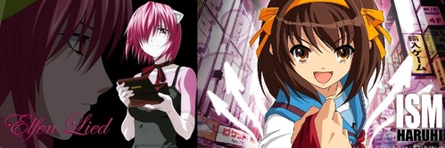 No it's normal and I'm not afraid of telling who it is even though people find it weird that it's with them They are Lucy from Elfen Lied and Haruhi Suzumiya from T.M.o.H.S