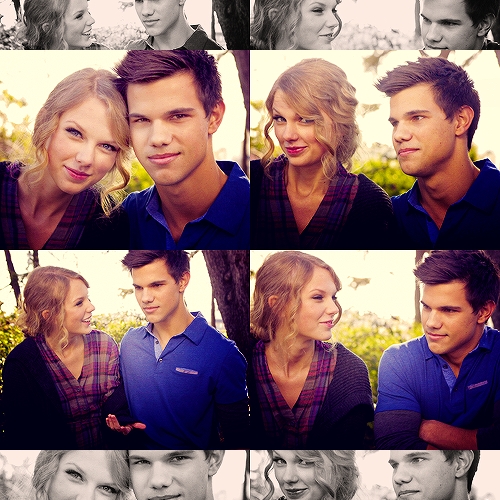with Taylor Lautner and smiling <13