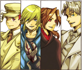  Claire Stanfield, Graham Specter, Christopher Shouldered, Ladd Russo and Firo Prochainezo (Not in the picture) from Baccano!