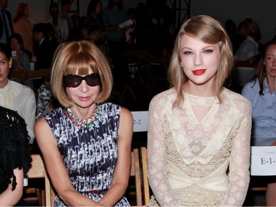 how's this? she's with Anne Wintour, a celebrity