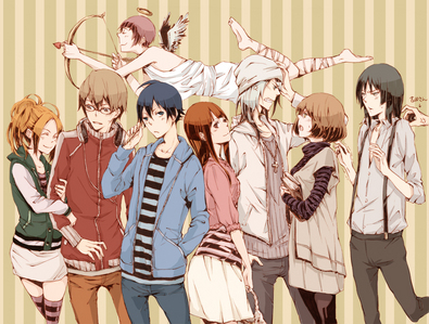  im watching bakuman, currently on episode 8^^ and panty, stok with gaterbelt^^