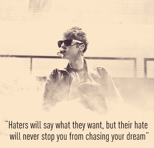  They hate Justin Bieber because they dont like his music!Just like anyother haters...I love Justin Bieber!:) Belieber forever