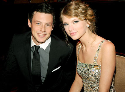 Taylor Swift with Cory Monteith of Glee