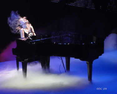 Taylor plays piano