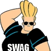  Mine's Johnny Bravo for the moment. [i]It stands for...swag...yeah.[/i]