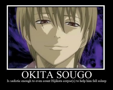  As soon as I saw this سوال I thought 'Sougo Okita' xD *SPOILER* considering Sougo once crucified a dignitary over an open flame