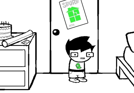 HOMESTUCK.

[i]"A young man stands in his bedroom. It just so happens that today, the 13th of April, is this young man's birthday. Though it was thirteen years ago he was given life, it is only today he will be given a name! 

What will the name of this young man be?"[/i]