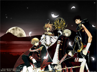  tsubasa chronicles its a grate Anime its in english and is one of my fav... Anime to watch and i hope anda will like it.