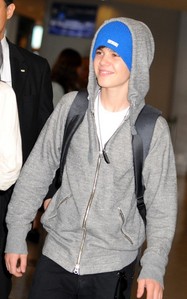 Justin with a blue hat