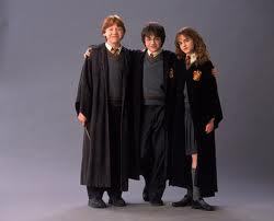  That was probaly them in chamber of secrets या the prisoner of azkaban.I doubt its philoister stone