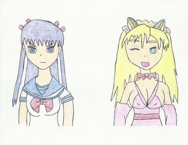  I've drawn アニメ before. I'm not the best, but I do think I'm fairly decent.