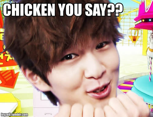  Ummmmm... Strange request but... alright... But only if 당신 give my honey chicken! ^^