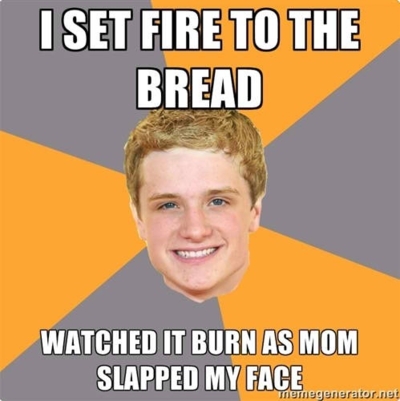  I'd throw him in the trash. :3 I don't like "Peeta" bread. X3