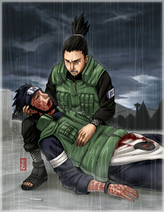 Sarutobi Asuma's death from Naruto. One of the saddest scenes. 