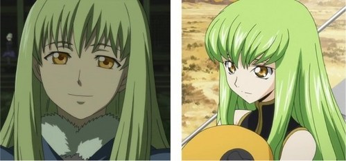  C.C. from Code Geass and Amber from Darker than Black.