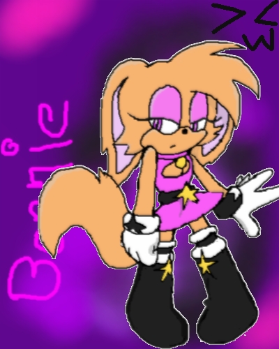 Bonnie the dog, shes a expert ninja and (im too lazy to describe personalities  .DX) Ok shes 16, a speed type, she like to walk around or something im just going to post da picture .. hehehe ..X3