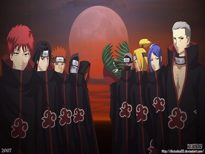 Personally I've always loved the akatsuki in Naruto
and the Black Hawks in 07 Ghost