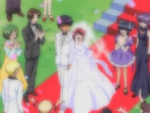  I took Ichigo from Tokyo Mew Mew. She's not really getting married here, but still she's in a wedding dress!!
