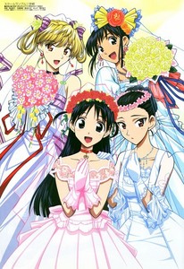  Here आप go. The School Rumble girls all in nice pretty wedding dresses. ^_^