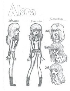  Name:Alora Gagsbei Age:16 Sexuality:bi Personality:silent,shy and very strange Bio: lived in a small tribe no further info Pic: (has almost white blond hair ,very pale but purple blue eyes)
