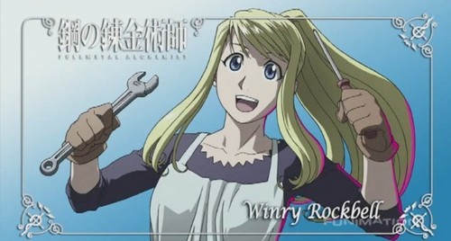 I'm good with mechanical things like Winry