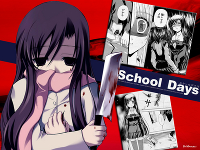  Not really ashamed, but I feel weird for liking and watching School Days.