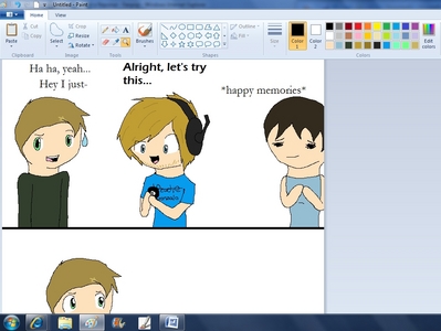  Well, I have no idea if it's cool(it's in the eye of the beholder), but here a WIP PewDiePie comic. :3