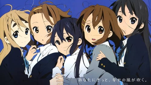 Dude.. 
It's a three way tie between:
Angel Beats!, Kuroshitsuji, and K-ON!
.. They have such beautiful art. ;u; <3
(K-ON~ Because AB & Kuro pics were posted~)