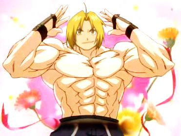  I put Edward Elric's head on Alex Armstrong's body. It's not really all that random, but whatever. xD