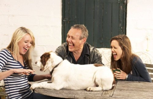 Tony Head and his daughters Emily and Daisy