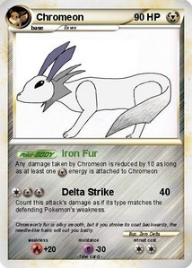 The frame just emphasizes  the crappyness of my drawing skill, but I had a Eevee evolution I created...