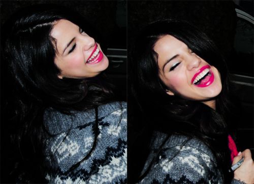 Selena laughing :)