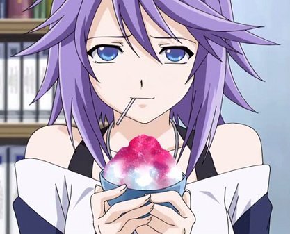 i would want to kiss Mizore Shirayuki from Rosario + Vampire because she is amazing and gorgeous