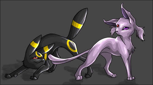 espeon and umbreon. they're made for each other obviously.