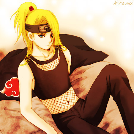 deidara from naruto 

(i know it is silly )
