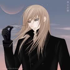  this guy is really weird in the film but not with his hair down. From vampire knight.