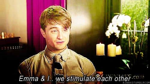 I'm actually a Dramione shipper, but you said Ron and Harry only.. so yeah.

Both Rupert and Dan have amazing chemistry with Emma, but to be honest, the personality Emma matches more is Dan. And Hermione matches Harry's personality as well. 

Ron and Hermione are constantly fighting, but, are also a good couple because despite that, they are still good friends. 

Now since I'm a fanon shipper, I'm not going to be like canon shippers, who say, "Since Romione is canon they win".  Both are great, but personality match would be Harry and Hermione and Dan and Emma. Rupert and Emma have great chemistry though, so that would also work out.

Ron and Hermione would be okay... but they'd fight a lot. I don't know, in the end, I'd just say a tie for this one, or maybe Harry/Hermione, I'm not sure.