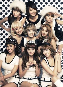 YoonA : The one like a Beautiful flower blooming.
Taeyeon : A dorky leader but has a Wonderful voice.
Seohyun : A maknae who is Cheerful.
Jessica : An Ice Princess who sounds like a Dolphin.
Tiffany : The one with the most Beautiful eye smile.
Sooyoung : The Goddess of Food who is the tallest.
Hyoyeon : A Dancing Queen who is very KIND.
Sunny : An Aegyo who is like the SUN.
Yuri : The Black Pearl who is the sexiest.
SNSD : The QUEENS of K-POP!