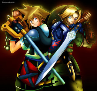  Sora and Link!!! I Amore this picture!!!