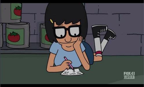 I like that episode to because Tina is kinda nerdy in a way and she always following the rules and she's socially awkward. I think its funny because its not really her she's not a bad girl. o.o